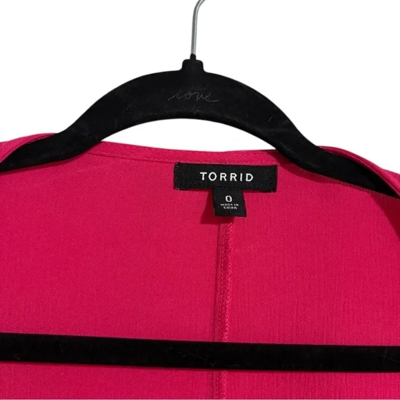 Torrid Gauze Tie Front Crop Kimono I Size: (0=12) - Picture 4 of 9